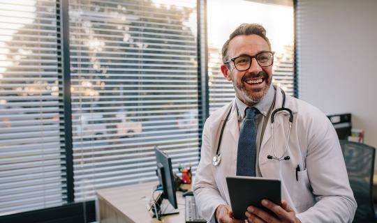 Delighted healthcare provider